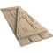 Ekena Millwork Rustic Three Board Spaced Board-n-Batten Pecky Cypress Faux Wood Shutters w/Z-Board, 17 1/2"W x 48"H SHUBSZ17X48PCPR - alternate 7